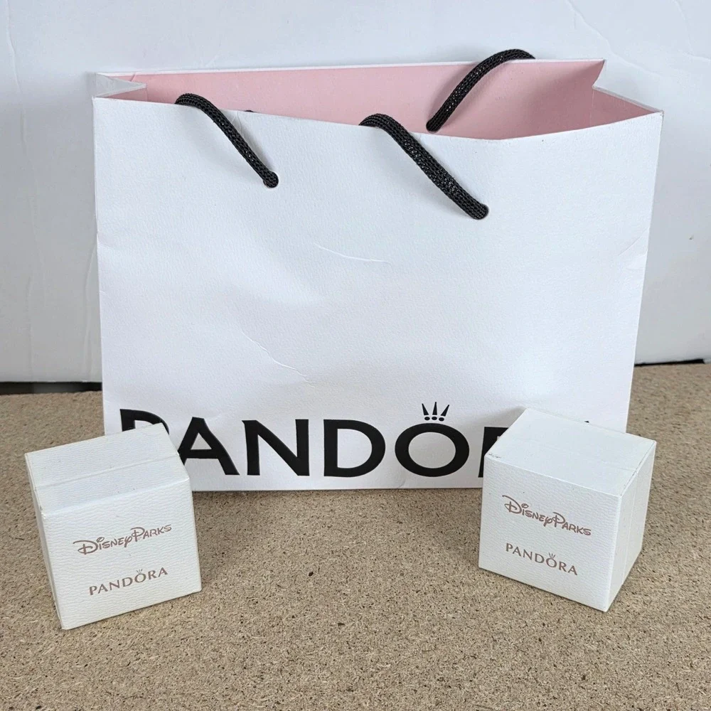 Pandora Disney Parks Authentic Original Jewelry Box with‎ Disney Castle Logo